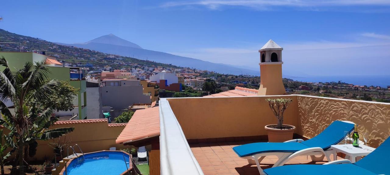 Casa" Vistas Al Teide" Mar Piscina Privada Parking Cubierto Gratuito En Las Instalaciones La Victoria de Acentejo المظهر الخارجي الصورة